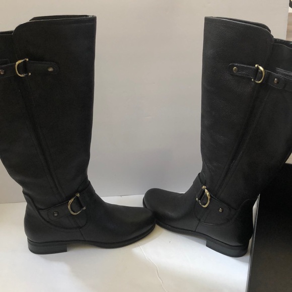 Naturalizer Jillian Wide Calf Black  Riding Boots - Picture 3 of 8